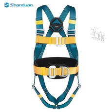全身五點式安全帶 國標 高空作業安全帶 帶雙掛鉤 耐磨 工地保, 1個, 單獨安全帶