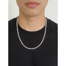 진주 체인 목걸이 써지컬 스틸 롱체인 레이어드 남성 액세서리