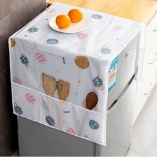 방수 정수기 건조기 냉장고위덮개 수납 먼지덮개, 대형 꽃