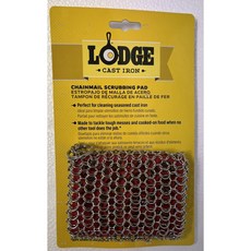LODGE 美國原裝不鏽鋼清潔軟墊 適用於鑄鐵鍋與碳鋼鍋 輕鬆除油不傷鍋, 1個