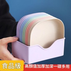 小麥秸稈吐骨碟, 單個盤子, 1個