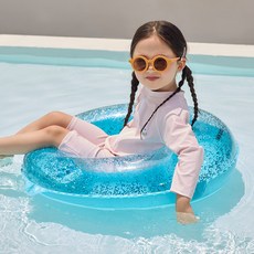 스윔어바웃 어린이 반짝이 튜브, 블루, 1개