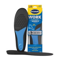 Dr. Scholl's WORK 어드밴스드 마사지 젤 안창용 277352, Men's 8-14, 1 Pair (Pack of 2)
