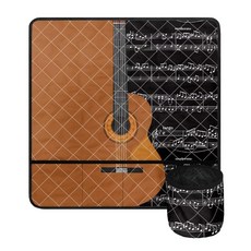 포켓이 있는 테이블용 UNICEU 컬러풀 플라워 프린트 재봉틀 매트 액세서리 보관용 경량 범용 사이즈, 기타 음악 노트