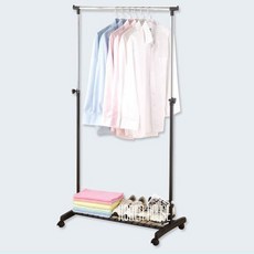 이동식 수납선반 1단 행거 옷걸이 일반형 높이조절+모티브코리아Shop, 빠른배송