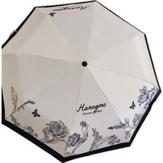 ins風法式復古印花晴雨兩用自動傘 自動開收 輕巧便攜