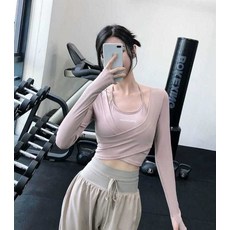 여성요가복 필라테스복 상의 예쁜 커버업 운동복