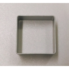 方形餅乾模具, 銀色, 1個
