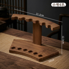楠竹 香筒架 中式 6孔 香管架 收納展示架, 楠竹香筒架-小號6孔