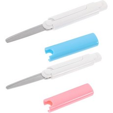 접이식 가위 캠핑 미니 휴대용 티타늄 코팅 안전 여행용 간호사용 무작위 색상, 1