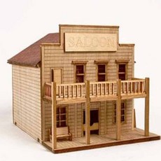 건축DIY 프라모델만들기 HO 웨스턴살롱 eco+221jZ