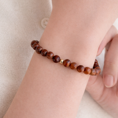 마카마에 향기로운 백단향팔찌 14k골드필드 4mm 6mm 목기운 염주팔찌 나무팔찌 골드볼 향나무