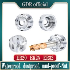 ER 방진 너트 브래킷 ER16 콜릿 ER11 ER25 ER32 방수 공구 홀더 ER20, ER32 8mm M40x1.5, 1개