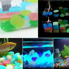 그집그물건 플라스틱 어항 수족관 자갈 50개 구피어항자갈, 옐로우