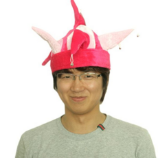 루체트리 광대모자 핑크 파티소품 코스튬 장식