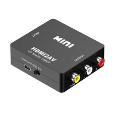 HDMI to AV 3RCA 변환 컨버터 - USB 전원케이블 포함 - TV 프로젝터 모니터 호환