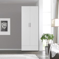 솜씨방 E0 엣지 키높이 원서랍 800 옷장, 화이트