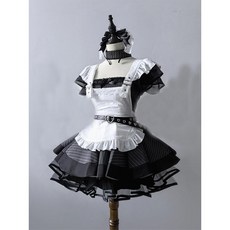 復古優雅Lolita女僕裝角色扮演服裝, 1個, 白色圍裙,L