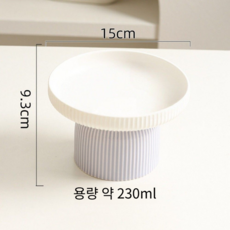 밥그릇 고양이 도자기 애완용 물 강아지, 1개, 옵션6