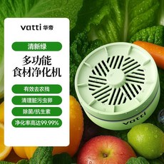無線充電食材清洗機 - 多效合一淨化器，餐具去農殘，澎湃淨化力, 茶绿色 廚房小幫手安全更放心