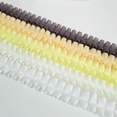 오간자 주름 홈패션 레이스 메쉬 캉캉 입체 주름, 1개, 레몬