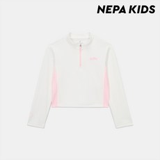 네파키즈 (키즈)스윔클럽 래시가드 크롭탑_KL43001_A01