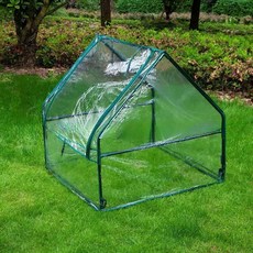 길냥이 비닐하우스 길고양이 방한 투명 겨울급식소 온실, 1개, D. 909092 투명 버전 겉커버