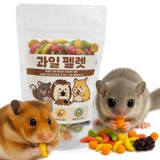 DQ 과일펠렛. 피그미다람쥐 햄스터 고슴도치 소동물용 이갈이 간식, 1개, 50g