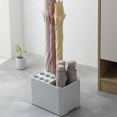 현관문 사각 신발장우산꽂이 물빠지는 사무실 우산통, 그레이