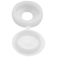 200 PCS 나사 캡 플라스틱 힌지 스크류 헤드 커버 스크류 커버 캡 스냅 온 교체 스크류 장식 커버 (흰색), 1개