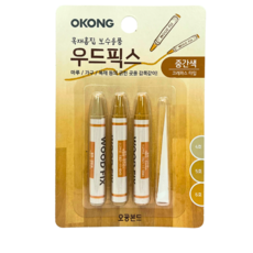 오공 찍힘 나무바닥 강화마루보수 크레용 DIY 거실, 중간색 1세트, 1개