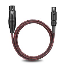 美音秀秀 48v Mini XLR卡農 麥克風線 聲卡麥克風線 美音秀秀48v線, 1個, 高級版(編織線)