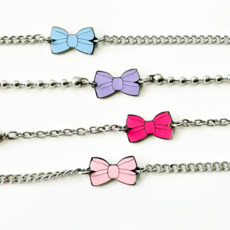 샤이니유 컬러리본 써지컬 미아방지팔찌 아기 유아 어린이, 1개, 연핑크