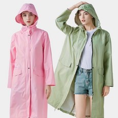 골프패션 골프 레인코트 후드 여성 비옷 우의 여름철 우비, 핑크