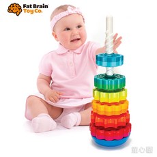 童心園【FatBrain】彩虹旋轉樂 嬰幼兒玩具, 1個, 彩色