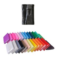 와이지알씨 폴리머클레이 색상 25g 모음 공예 플라스틱 미니어쳐, 17.블랙 25g, 1개