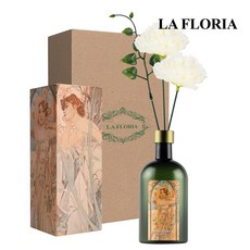 라플로리아 꽃 디퓨저, 1개, 500ml, S5.장미뿜뿜향/B1.카네이션-L12/화이트