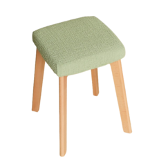 작은 사각형 의자 커버, 연한초록색, 1개