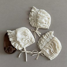 미소 앙투레이스보넷모자 아기모자 특별한날