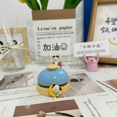 臺灣出貨 【可愛搶答鈴】卡通鈴鐺手按搶答鈴寵物傳喚鈴前臺上菜鈴餐桌鈴, 【月亮小帕】藍色鈴鐺一件, 1個