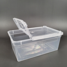 플라스틱 사육 투명 케이지 파충류 통 곤충