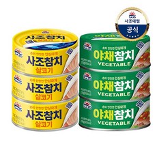 살코기참치 안심따개 150g 3개 + 야채참치 안심따개 150g 3개, 없음