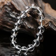 限時下殺 【已開光】天然透明白水晶手串單圈手鏈情侶禮物飾品轉運男女手串