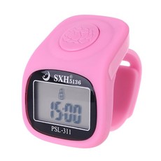 K1KA LED 핑거 탈리 카운터 디지털 전자 Tasbeeh 휴대용 리모콘, 7) Pink, 1개