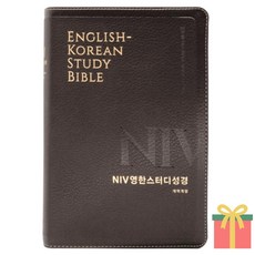 NIV 영한 STUDY 개역개정 성경책 단본 대 지퍼 색인 영어공부, 생명의말씀사, NIV_영한_대_단본_NEW다크