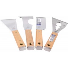 스테인레스 스틸 퍼티 나이프 단단한 나무 청소 주걱 장식 벽 스크레이퍼 페인트 도구, FO-4034