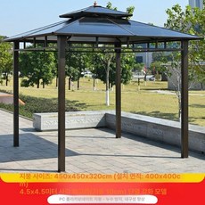 ROI라이프 야외정자 원두막설치 정원정자, 29.업그레이드 단열형 4.5x4.5 m 10cm