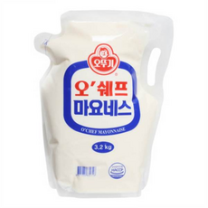 오쉐프마요네즈 /오뚜기-업소용 리필형 식자재 스파우트팩 식당용 대용량, 1개, 3.2kg