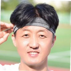 땀흡수헤어밴드 노땀 헤어밴드 스포츠 운동 땀흡수 러닝 축구 머리띠, 블랙