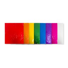 50개 빛과색 관찰 알록달록 만들기용 8색 셀로판지 대형 (275x250mm) 칼라셀로판지, 상세페이지참조, 상세페이지참조